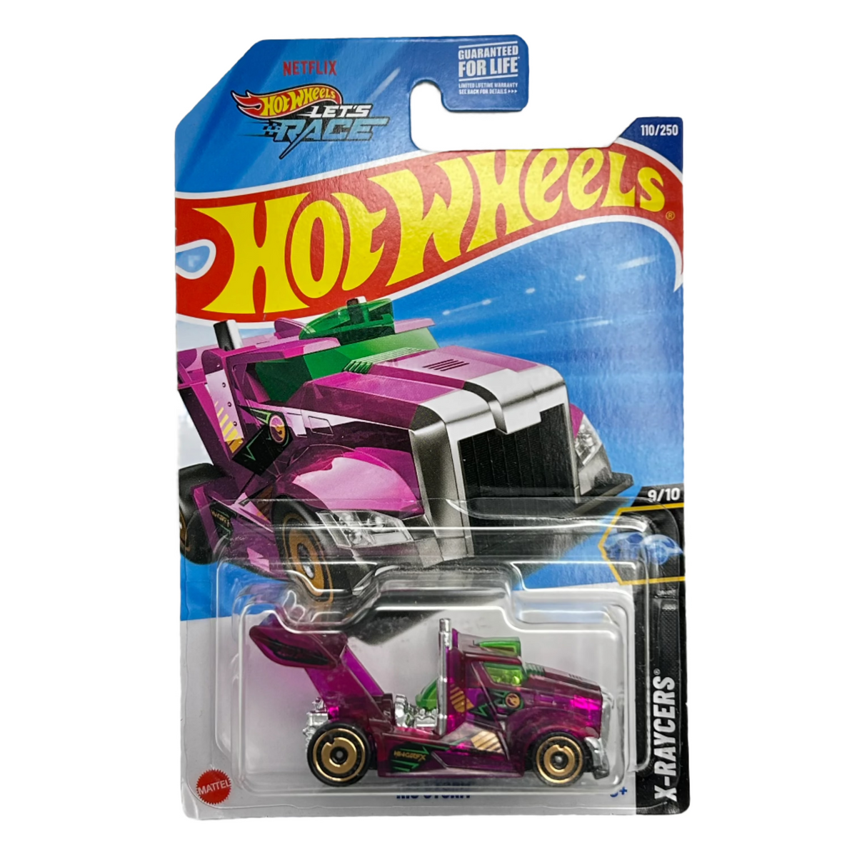 HOT WHEELS 2006 COLLECTOR CARD BLAST LANE MOTORCYCLE #137 Red M.O.C