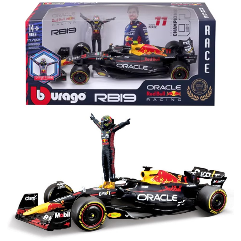 Bburago - RB19 Formula 1 with Max Verstappen Figure *1/24 Scale