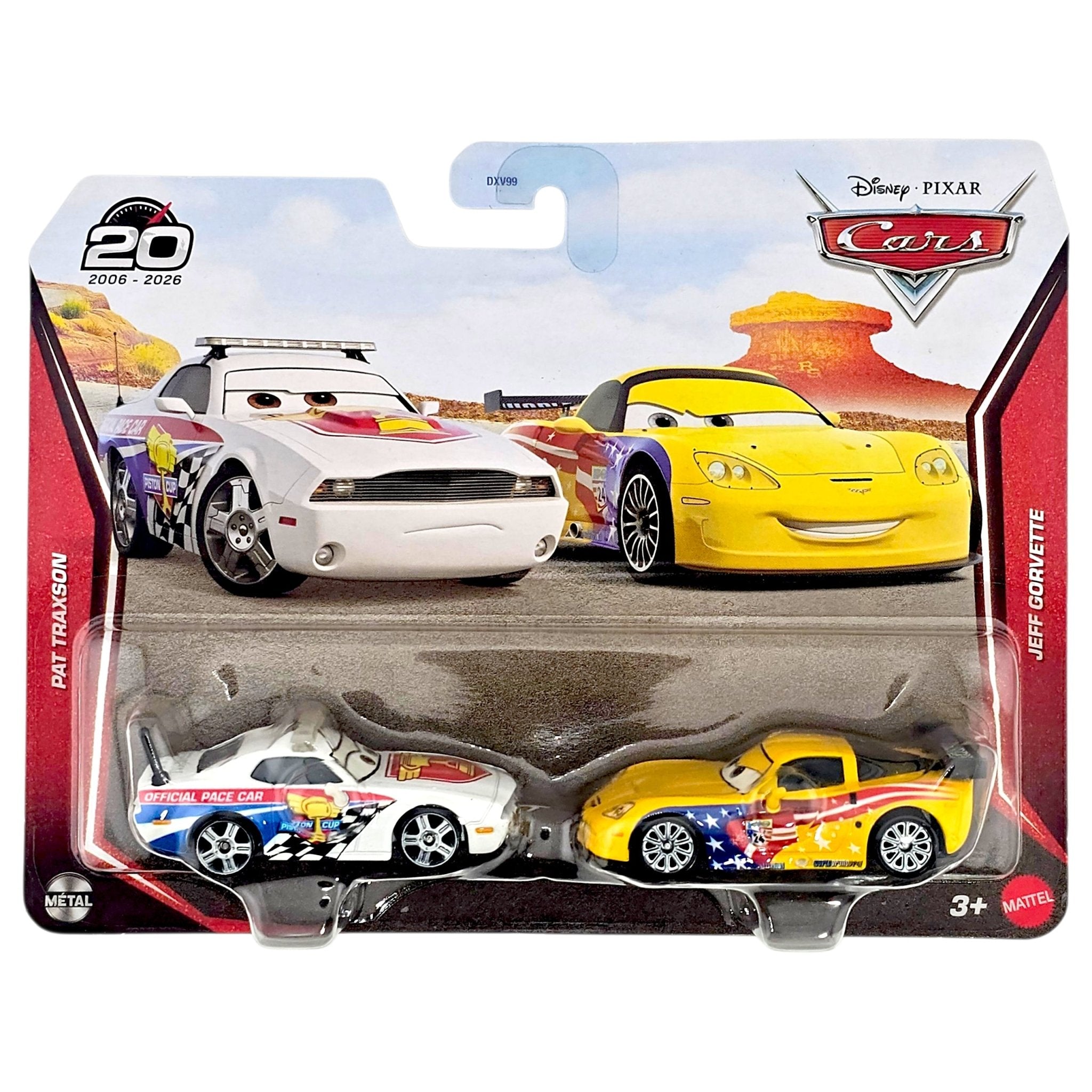 Disney Pixar - Pat Traxson & Jeff Gorvette - 2026 Cars 2-Pack