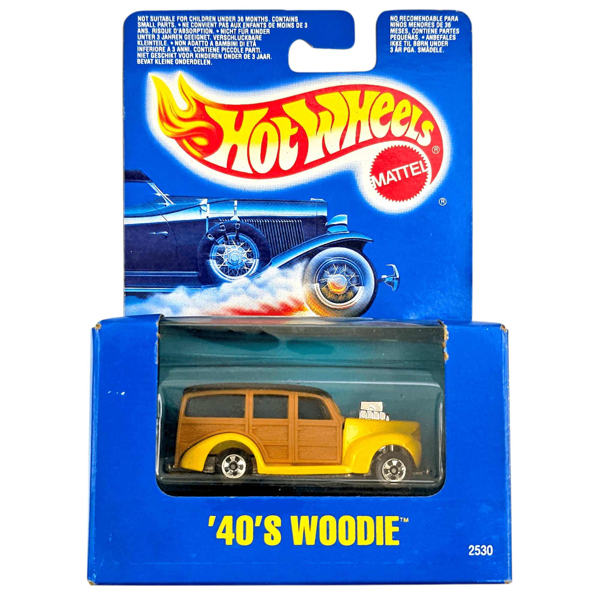 Hot Wheels - '40 Woodie - 1991 *Exclusive International Packaging
