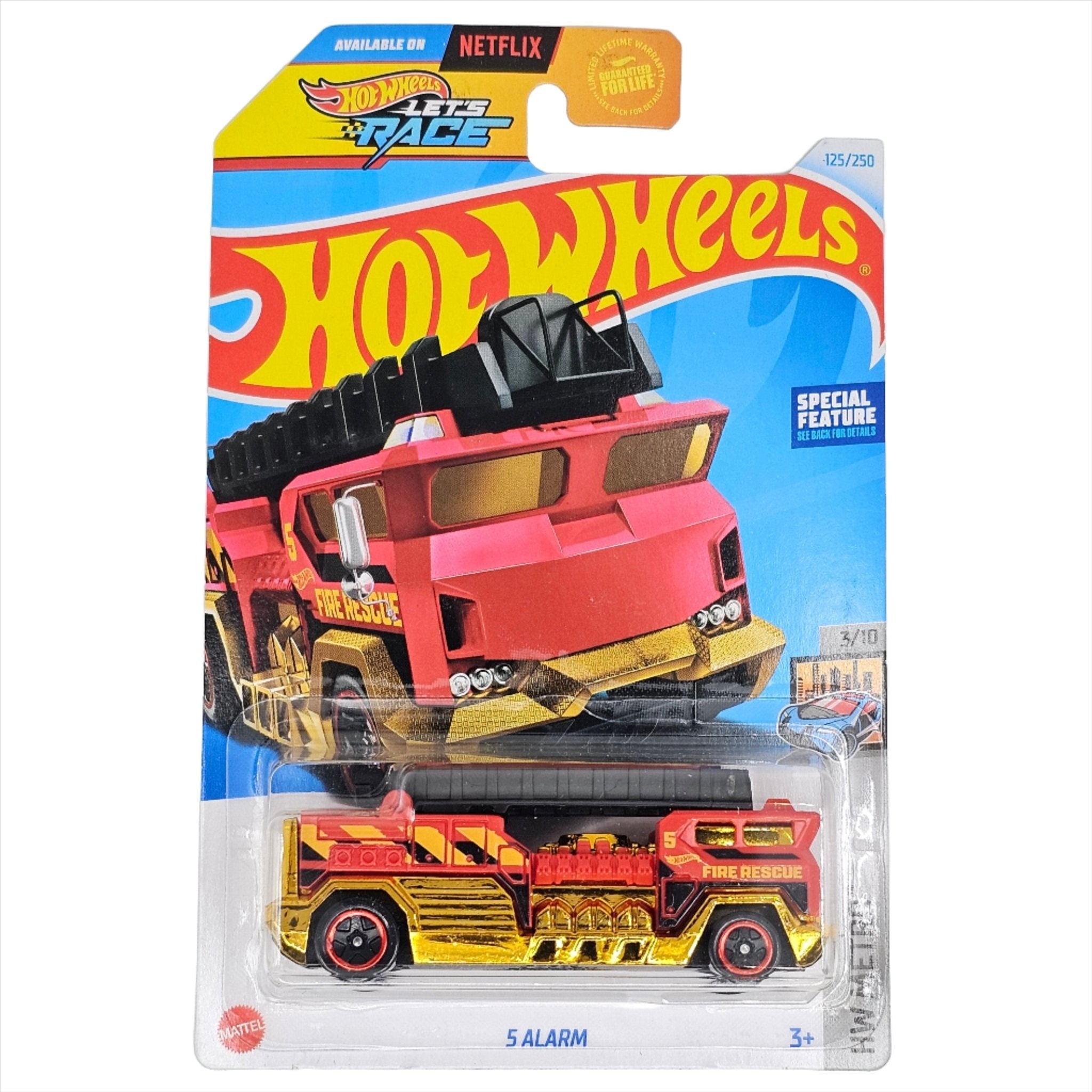 ホットウィール HOT WHEELS 5 ALARM 金 ゴールド
