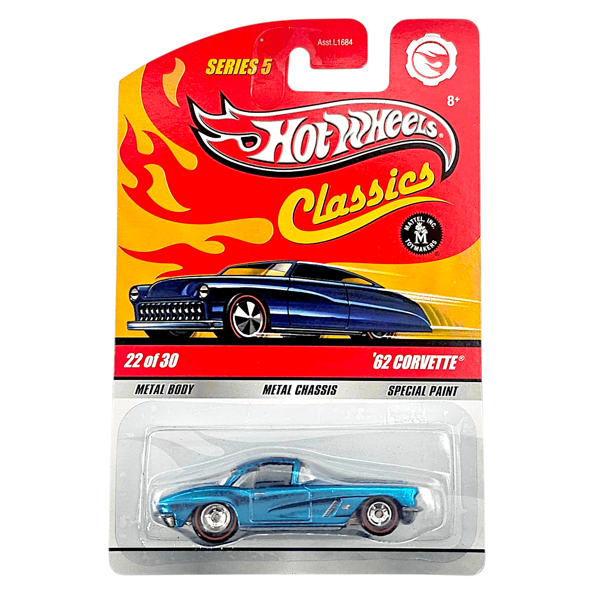 クラシックス５　チェイス　62コルベット 62 CORVETTE GASSERのレビュー！C1コルベットがフロント跳ね上げ