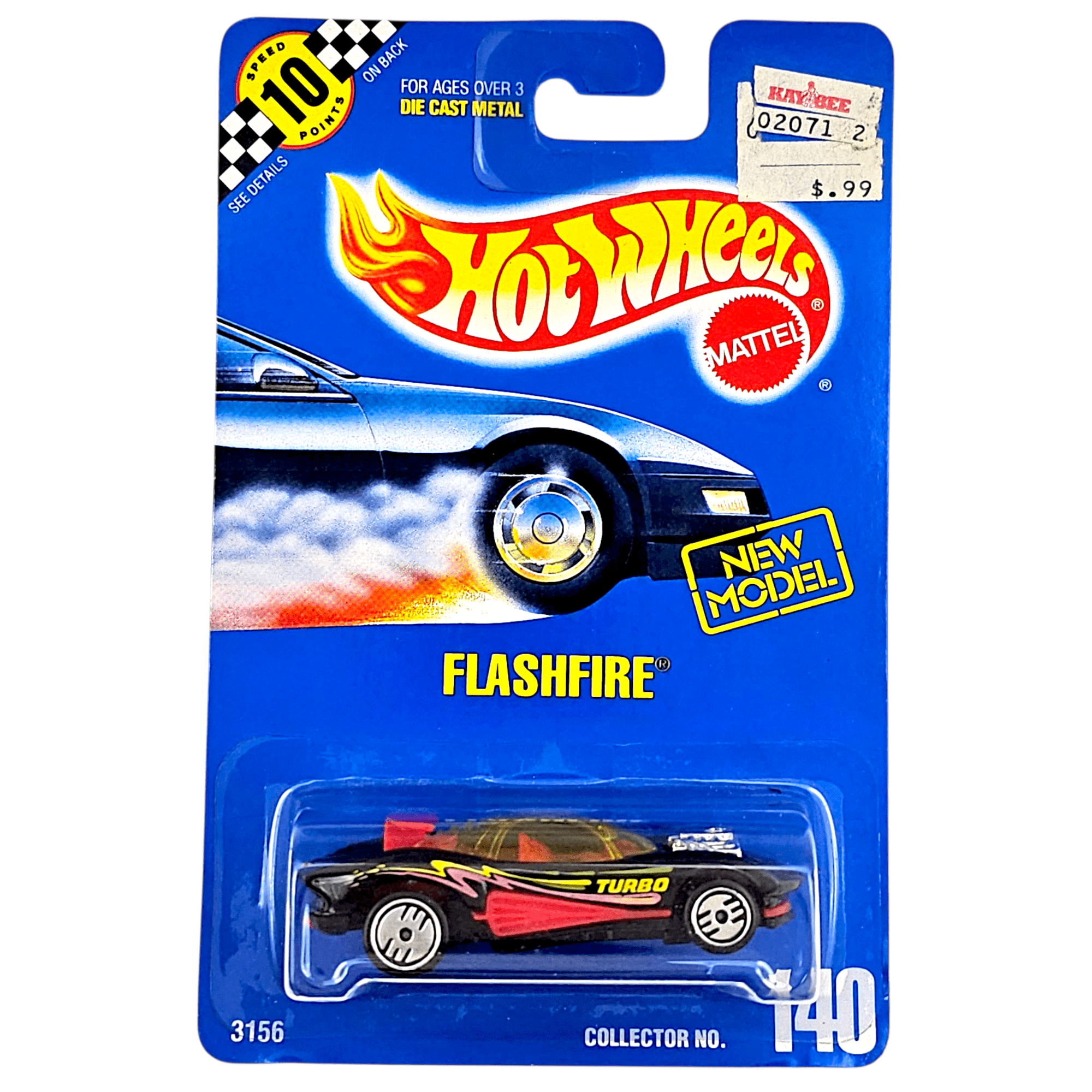 Hot Wheels - Flashfire - 1992 *Card Variation* – Top Collectibles