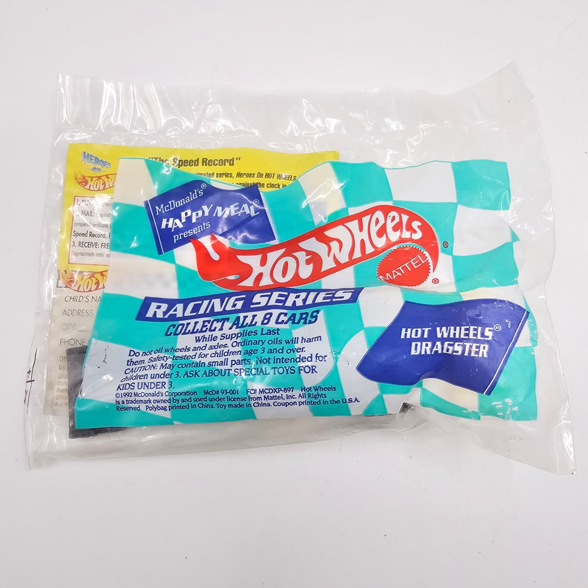 Hot Wheels - Hot Wheels Dragster - 1993 *McDonald's Exclusive