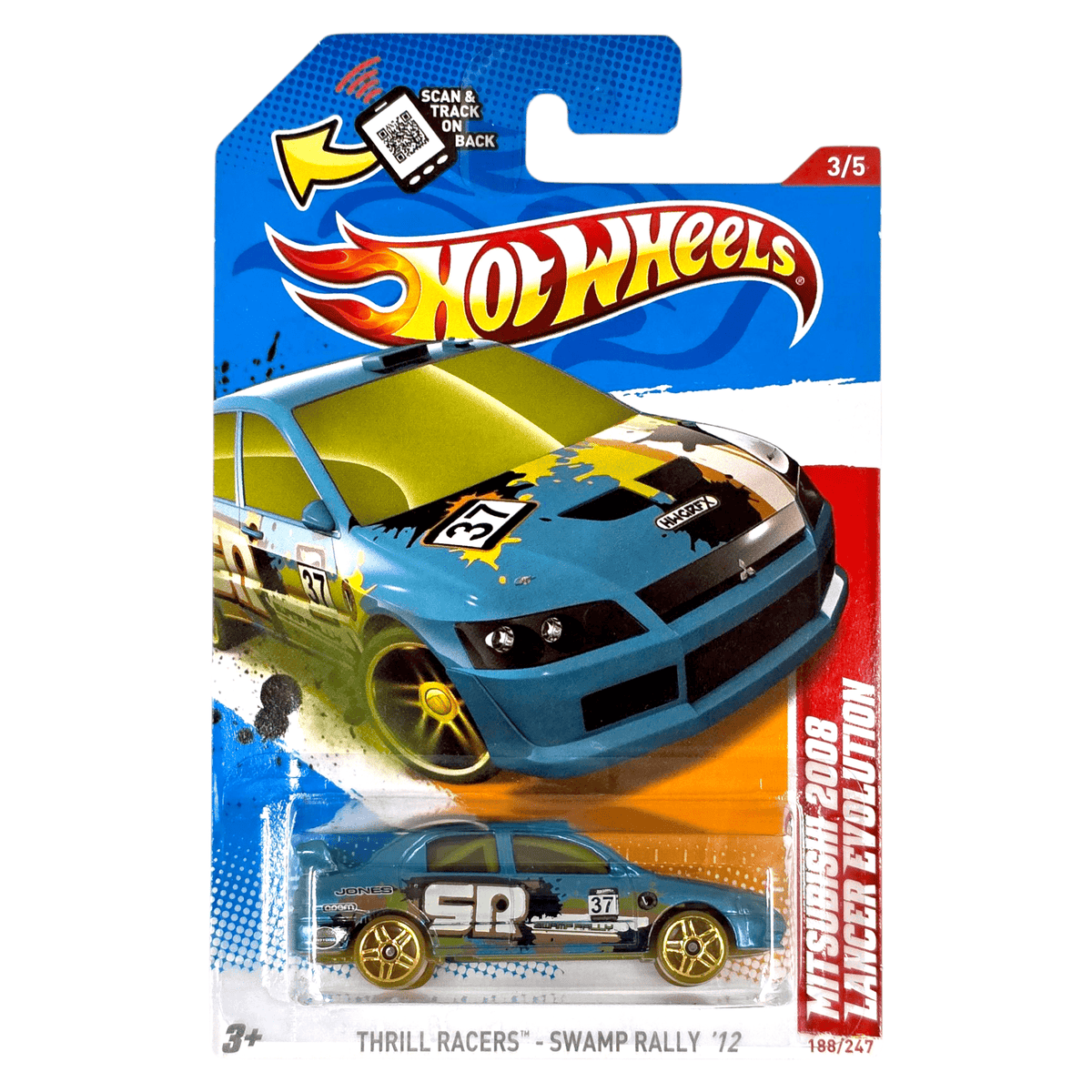 Hot Wheels - Mitsubishi 2008 Lancer Evolution - 2012 – Top