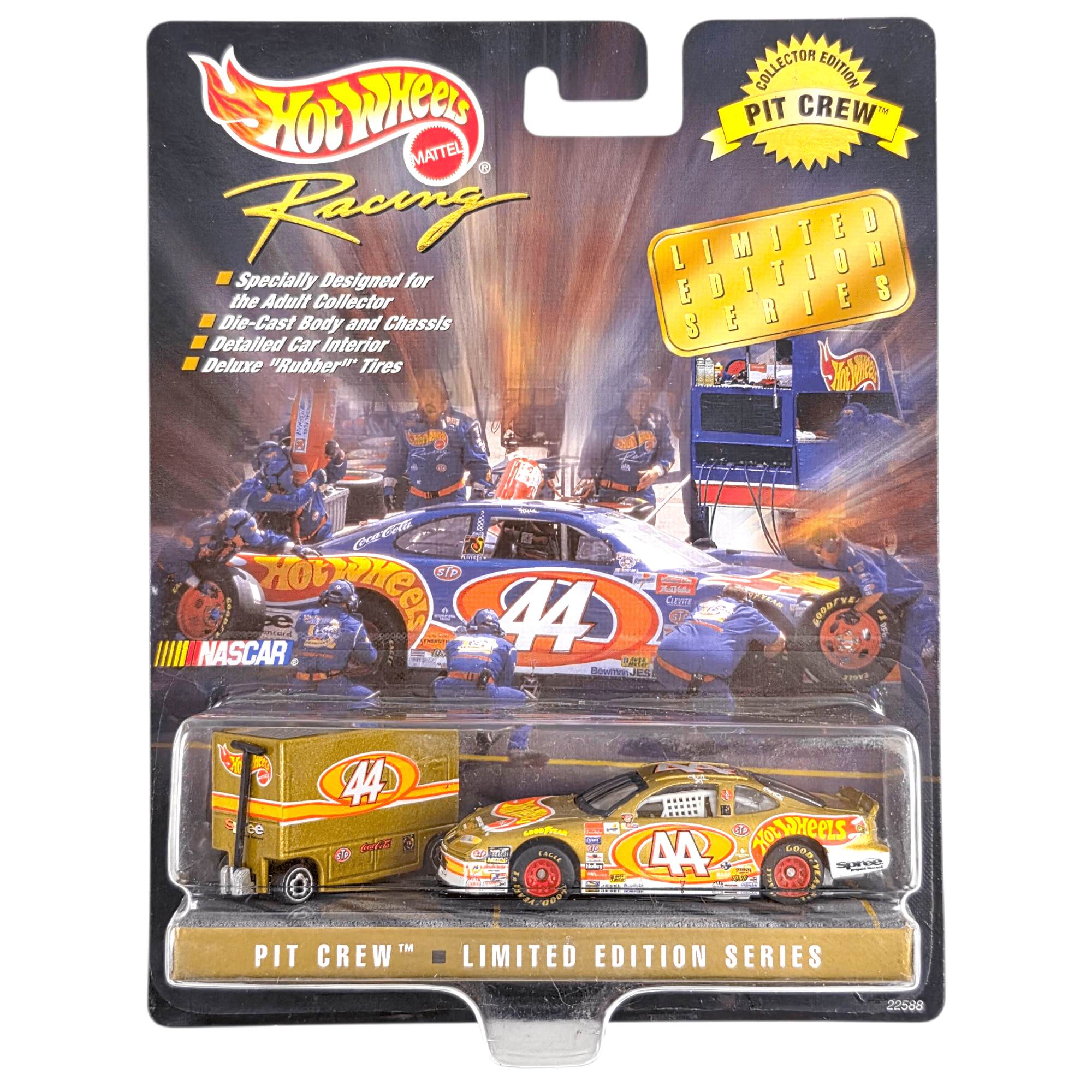 ミニカー Hot Wheels PONTIAC GrandPrix and toolbox Hot Wheels - Pontiac Grand Prix & Tool Box - 1998 Pro Racing Pit