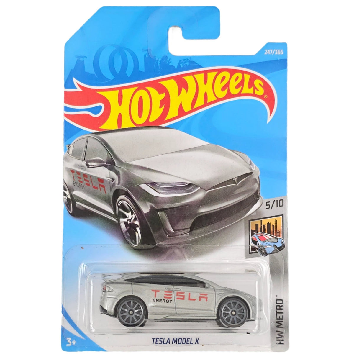 Voiture Miniature Hot Wheels Tesla Model X Rouge - Édition 2017, Neuve Sous Blister