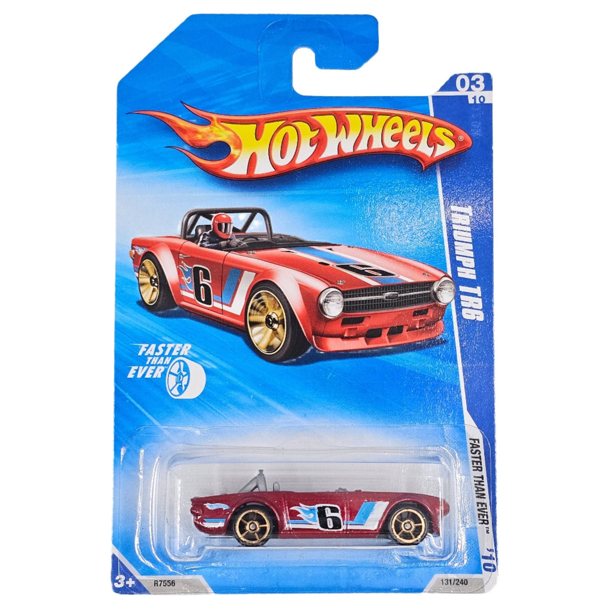 Hot Wheels Triumph TR6 Rouge - Miniature 1:64 D'occasion - Modèle 1969, Fabriqué En 2015