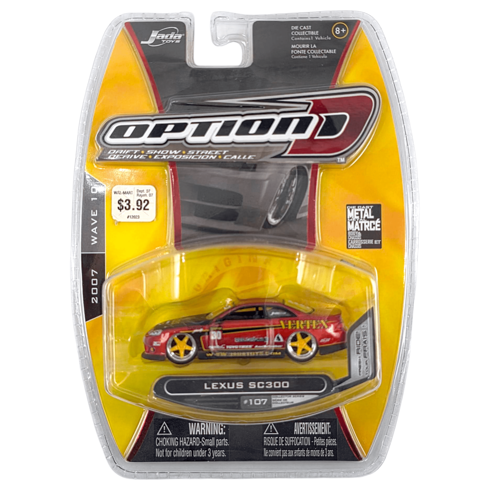 ミニカー Jada Toys Lexus SC300 Option D 1/64 Jada Toys - Lexus SC300 - 2007 Option D Series – Top Collectibles