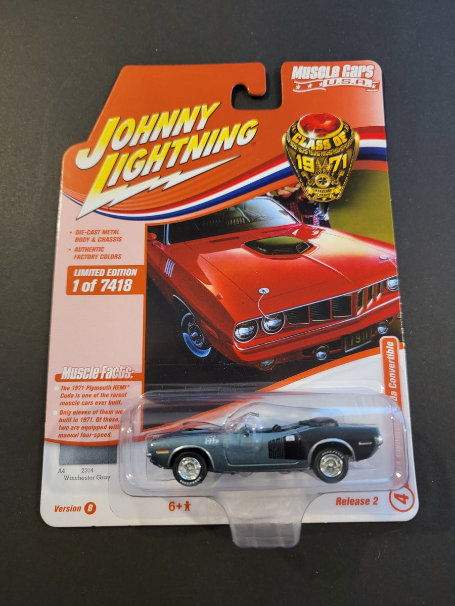 Johnny Lightning 1971 Plymouth 'Cuda Convertible 2021 Muscle Cars