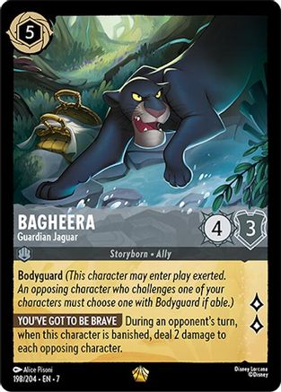 legendary cards lorcana Lorcana - Bagheera (Guardian Jaguar) - 198/204 - Legendary