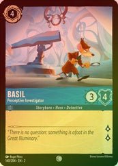 Lorcana - Basil (Perceptive Investigator) - 140/204 - Common (Foil) -  Top  Collectibles