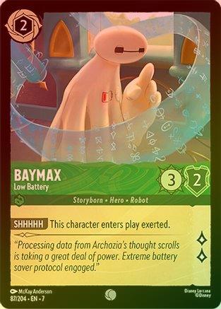Lorcana - Baymax (Low Battery) - 87/204 - Common (Foil) - Archazia's I Top Collectibles Lorcana - Baymax (Low Battery) - 87/204 - Common (Foil) - Archazia's I Top Collectibles