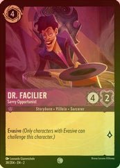 dr facilier cards lorcana Lorcana - Dr. Facilier (Savvy Opportunist) - 38/204 - Common (Foil)