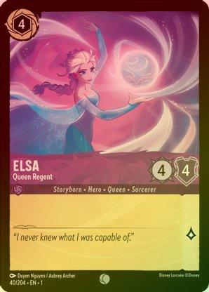Lorcana - Elsa (Queen Regent) - 40/204 - Common (Foil)