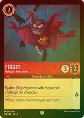 Lorcana - Fidget (Ratigan's Henchman) - 108/204 - Common (Foil) - Rise Top Collectibles Lorcana - Fidget (Ratigan's Henchman) - 108/204 - Common (Foil) - Rise Top Collectibles