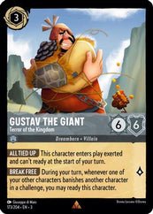 Lorcana - Gustav the Giant (Terror of the Kingdom) - 173/204 - Rare