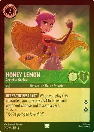 Lorcana - Honey Lemon (Chemical Genius) - 74/204 - Uncommon (Foil) - A Top Collectibles Lorcana - Honey Lemon (Chemical Genius) - 74/204 - Uncommon (Foil) - A Top Collectibles