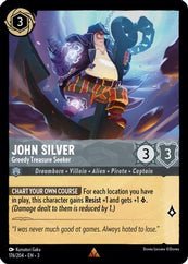 Lorcana - John Silver (Greedy Treasure Seeker) - 176/204 - Rare - Into Top Collectibles Lorcana - John Silver (Greedy Treasure Seeker) - 176/204 - Rare - Into Top Collectibles
