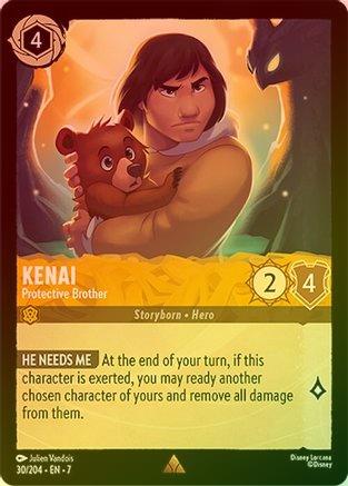 lorcana enchanted cards set 2 Lorcana - Kenai (Protective Brother) - 30/204 - Rare (Foil)