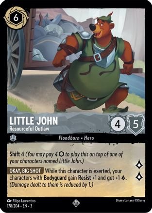 Lorcana - Little John (Resourceful Outlaw) - 178/204 - Super Rare