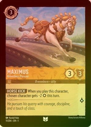 Lorcana - Maximus (Relentless Pursuer) - 11/204 - Uncommon (Foil) - Th   Top Collectibles