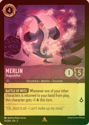 merlin lorcana card Lorcana - Merlin (Shapeshifter) - 53/204 - Rare (Foil)