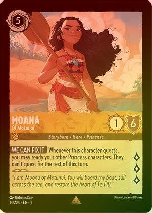 Lorcana - Moana (Of Motunui) - 14/204 - Rare (Foil)