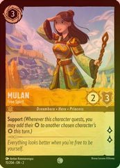 Lorcana - Mulan (Free Spirit) - 15/204 - Common (Foil)