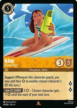 Lorcana - Nani (Caring Sister) - 19/204 - Rare