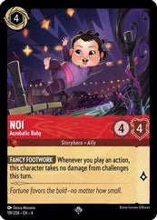 Lorcana - Noi (Acrobatic Baby) - 119/204 - Super Rare - Ursula's Retur Top Collectibles Lorcana - Noi (Acrobatic Baby) - 119/204 - Super Rare - Ursula's Retur Top Collectibles