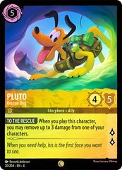 Lorcana - Pluto (Rescue Dog) - 20/204 - Common (Foil) - Ursula's Retur Top Collectibles Lorcana - Pluto (Rescue Dog) - 20/204 - Common (Foil) - Ursula's Retur Top Collectibles