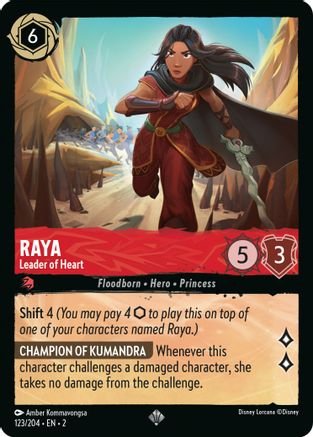 Lorcana - Raya (Leader of Heart) - 123/204 - Super Rare