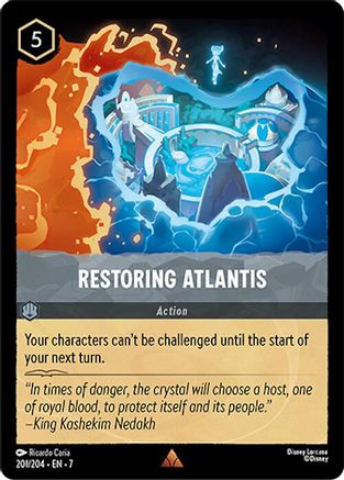 Lorcana - Restoring Atlantis - 201/204 - Rare - Archazia's Island Top Collectibles Lorcana - Restoring Atlantis - 201/204 - Rare - Archazia's Island Top Collectibles