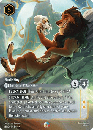 Lorcana - Scar (Finally King) - 239/204 - Enchanted
