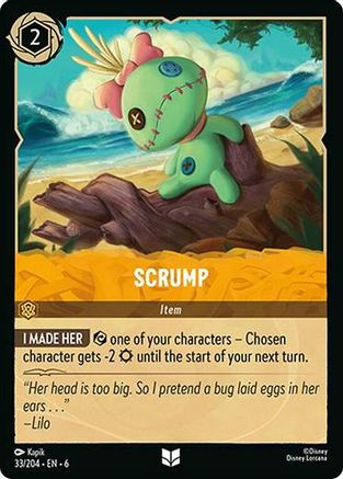 lorcana azurite sea top cards Lorcana - Scrump - 33/204 - Uncommon