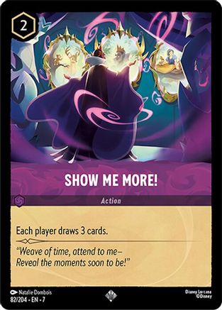lorcana super rare cards Lorcana - Show Me More! - 82/204 - Super Rare