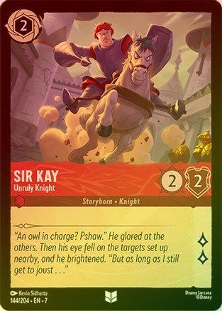 Lorcana - Sir Kay (Unruly Knight) - 144/204 - Uncommon (Foil)