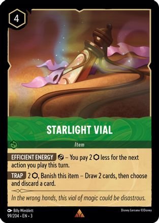 Lorcana - Starlight Vial - 99/204 - Rare - Shimmering Skies Top Collectibles Lorcana - Starlight Vial - 99/204 - Rare - Shimmering Skies Top Collectibles
