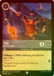 Lorcana - YYao (Imperial Soldier) - 194/204 - Common (Foil) - Ursula's Top Collectibles Lorcana - YYao (Imperial Soldier) - 194/204 - Common (Foil) - Ursula's Top Collectibles