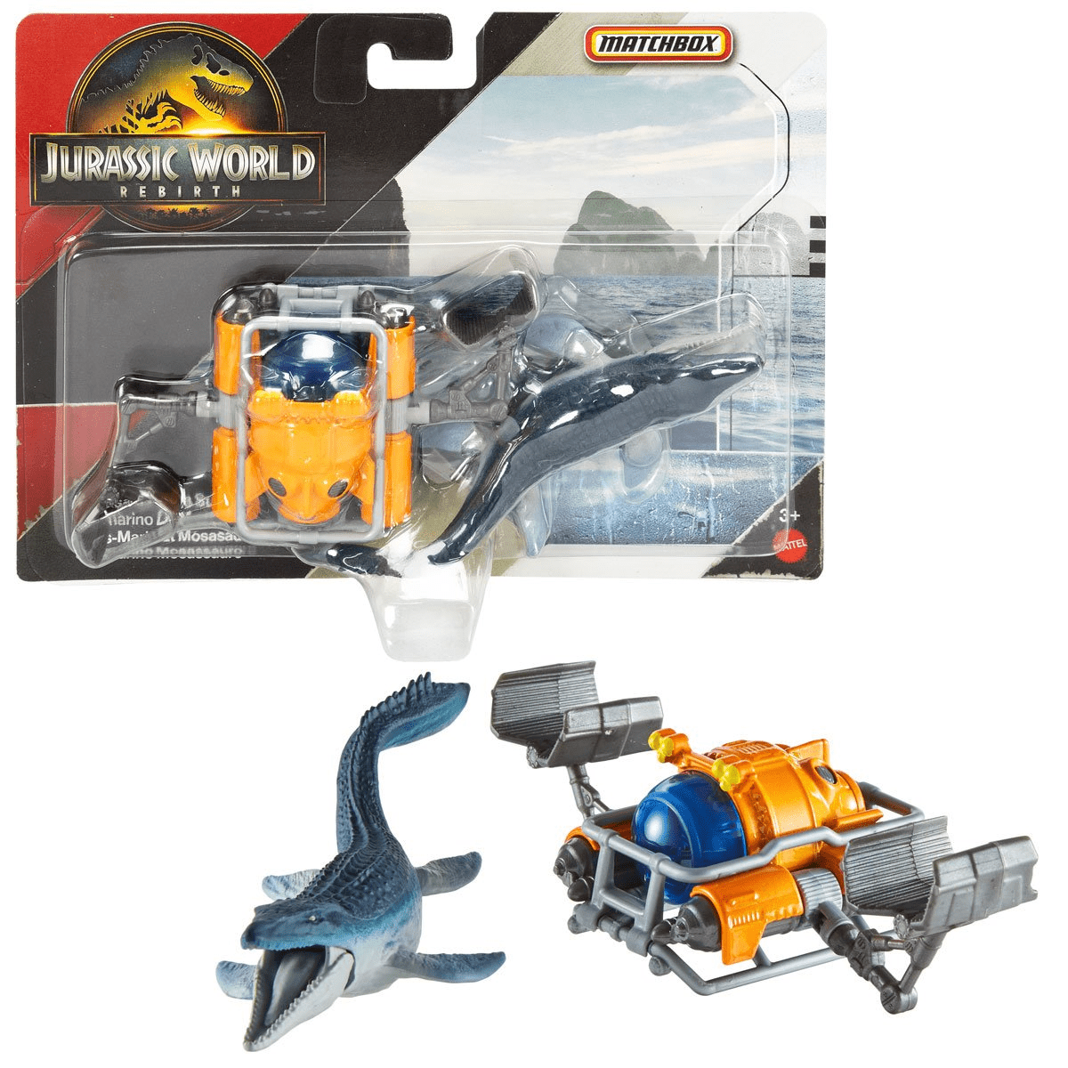 Matchbox Mosasaurus Sea Sub 2025 Jurassic World Rebirth Dino