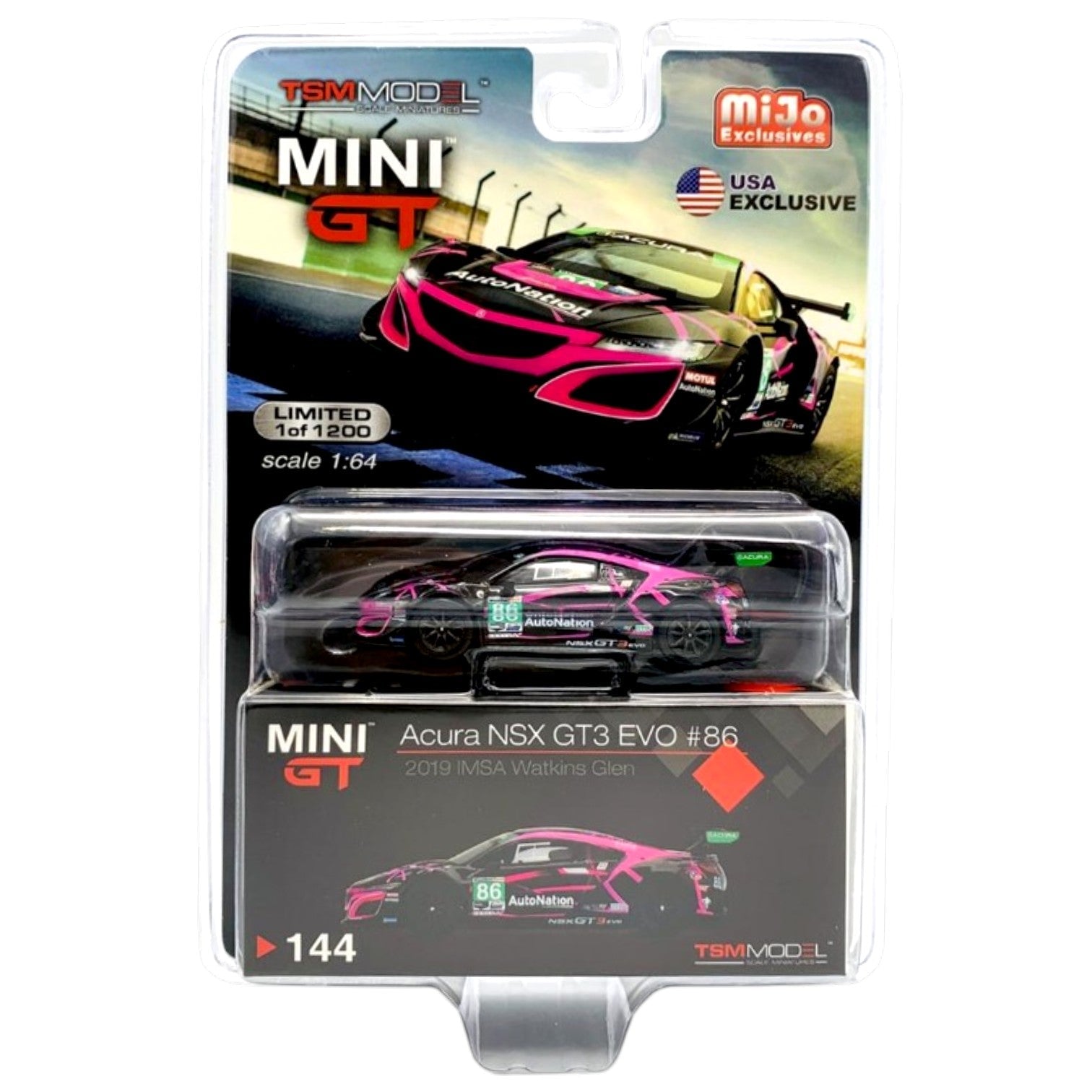Mini GT - Acura NSX GT3 EVO #86 - 2019 IMSA Watkins Glen – Top