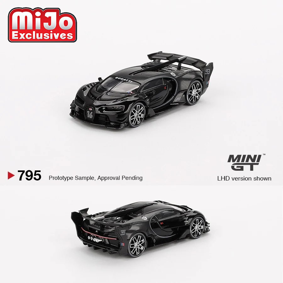 Mini GT - Bugatti Vision Gran Turismo – Black – Top Collectibles