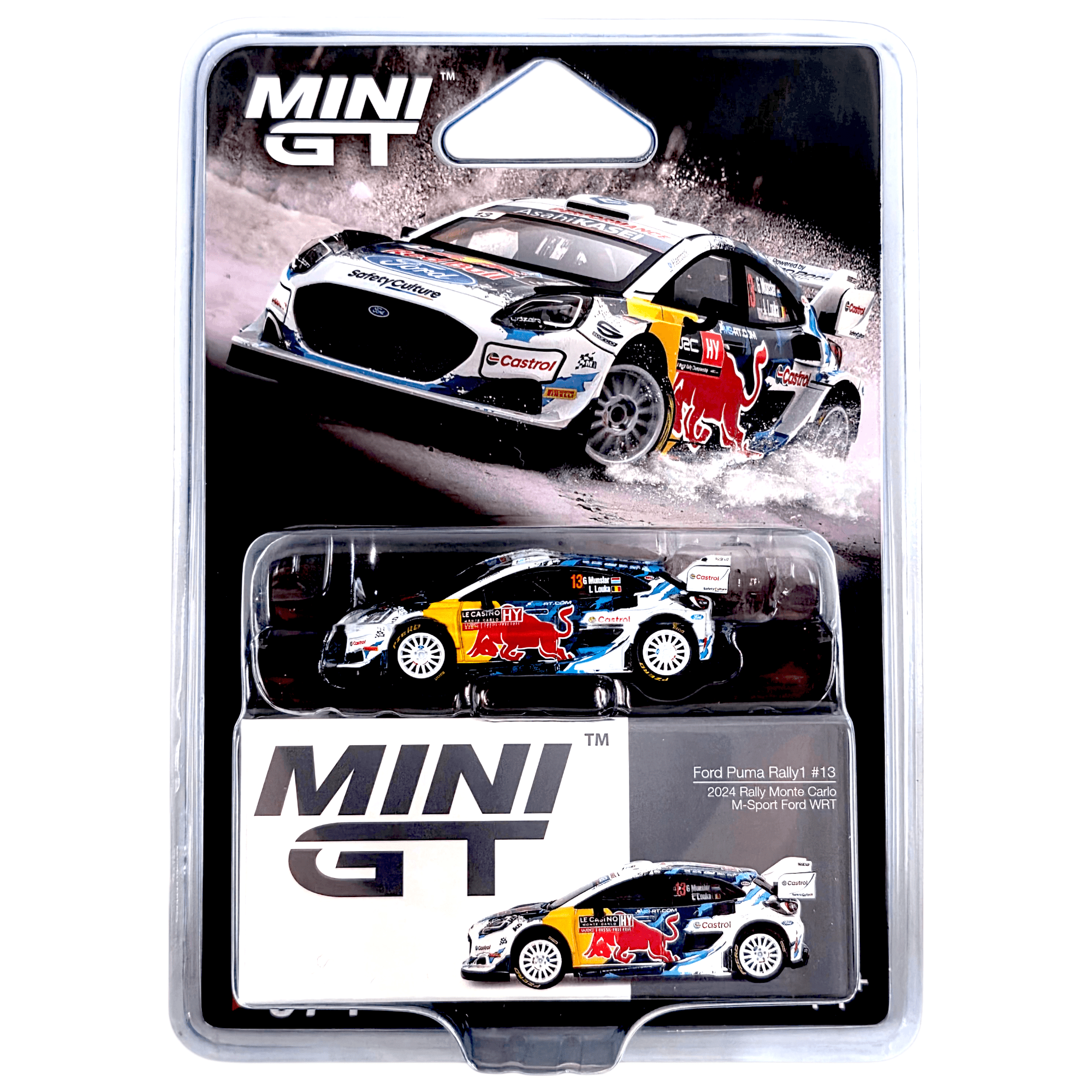 Mini GT - Ford Puma Rally1 #13 M-Sport Ford WRT 2024 Rally Monte