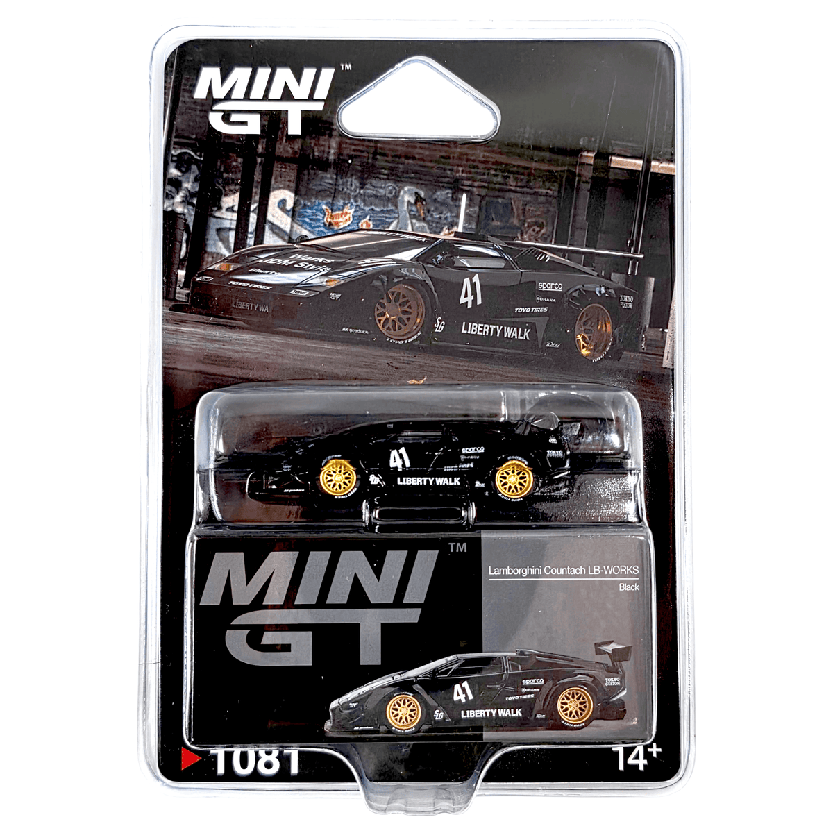 Mini GT - Lamborghini Countach LB-WORKS – Black – Top Collectibles