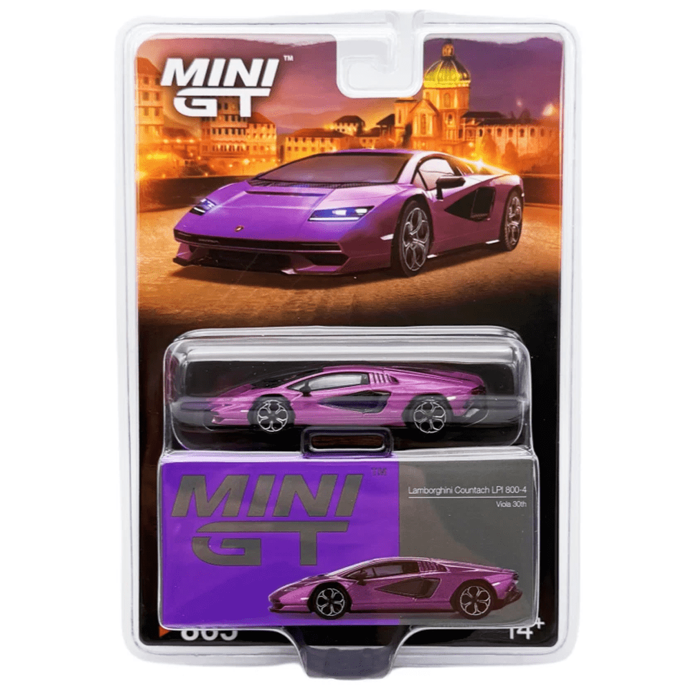 Mini GT - Lamborghini Countach LPI 800-4 – Viola 30th – Top