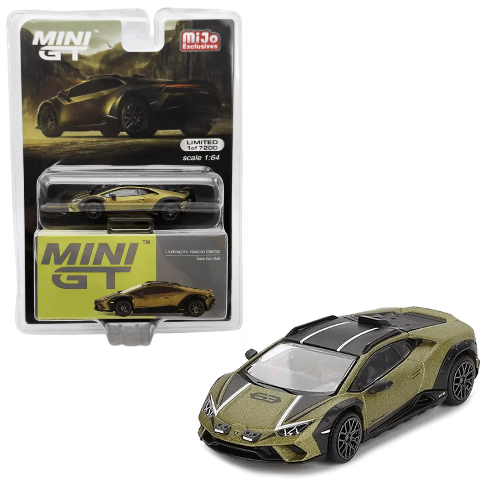 Mini GT - Lamborghini Huracán Sterrato – Verde Gea Matt – Top