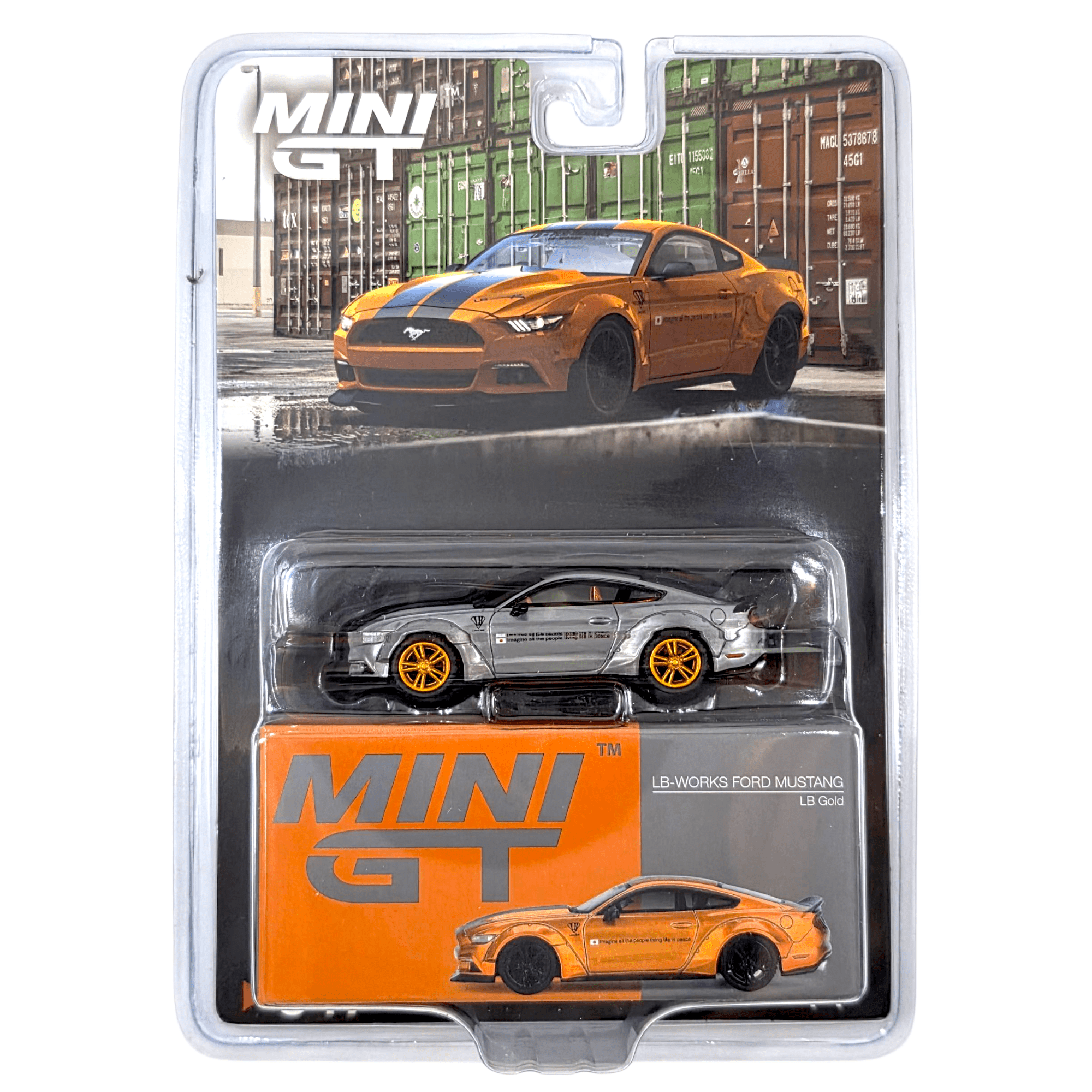 ミニカー MINI GT LB-WORKS Ford Mustang Grabber MINI GT 1:64 Ford Mustang Grabber Lime LB-WORKS LHD Model Car in