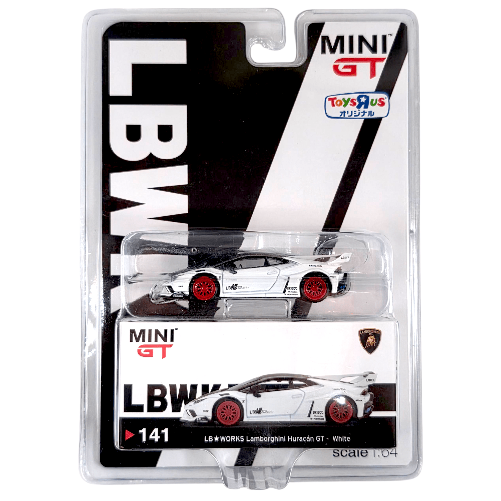 Mini GT - LB Works Lamborghini Huracan GT - White *Toys'R'us Japan Mini GT - LB Works Lamborghini Huracan GT - White *Toys'R'us Japan