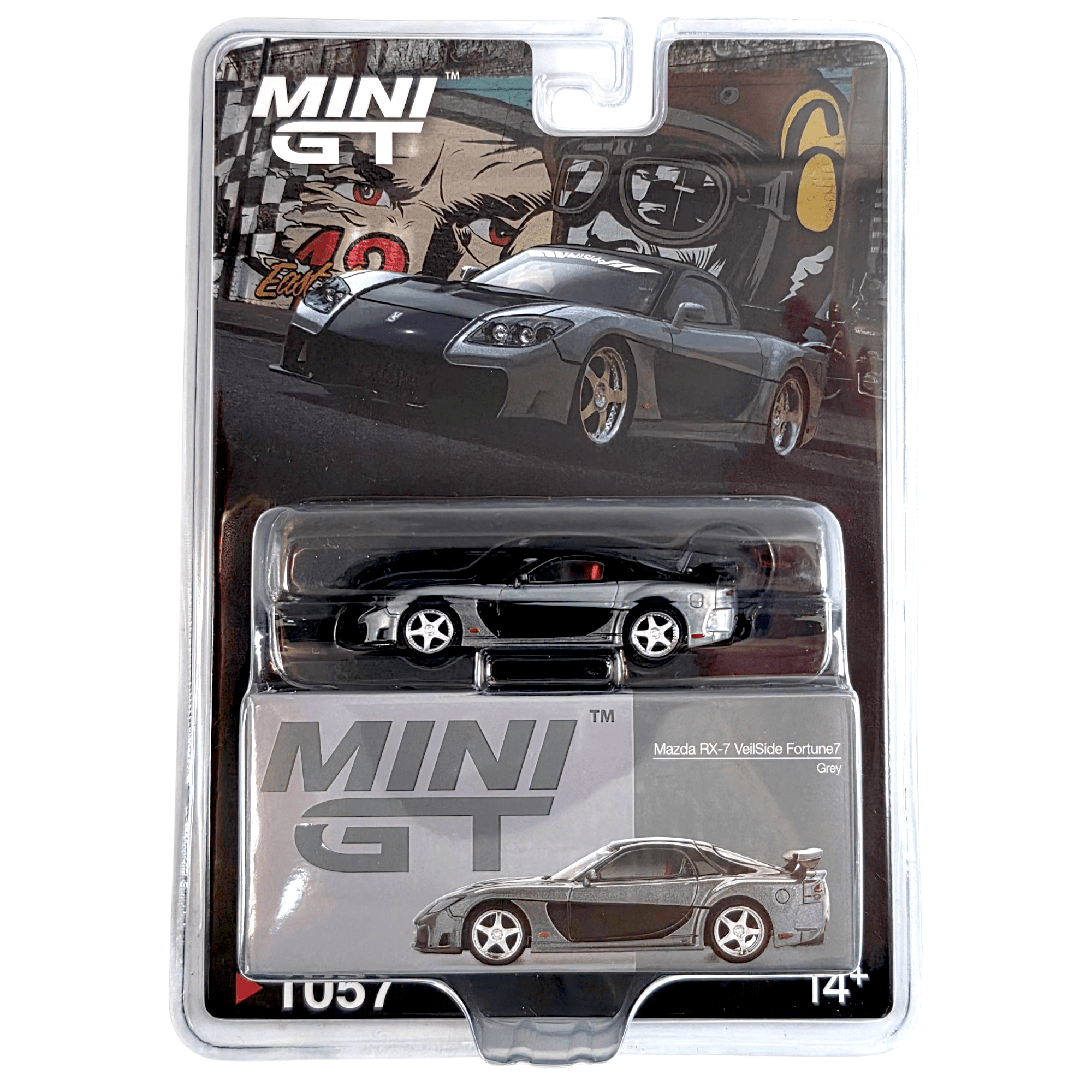 Mini GT - Mazda RX-7 VeilSide Fortune7 - Grey *Chase* – Top